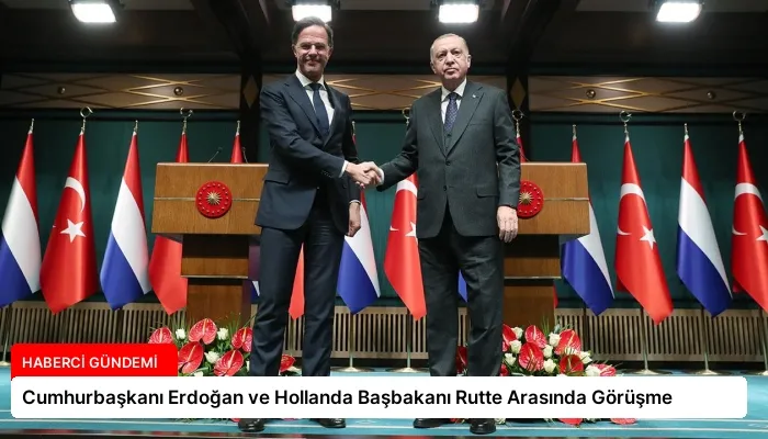 Cumhurbaşkanı Erdoğan ve Hollanda Başbakanı Rutte Arasında Görüşme