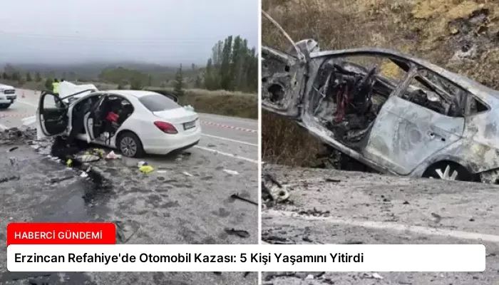 Erzincan Refahiye’de Otomobil Kazası: 5 Kişi Yaşamını Yitirdi