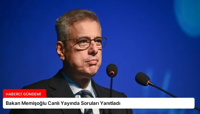 Bakan Memişoğlu Canlı Yayında Soruları Yanıtladı