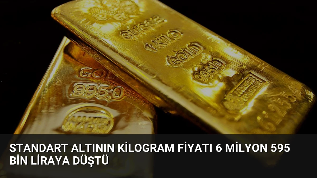 Standart Altının Kilogram Fiyatı 6 Milyon 595 Bin Liraya Düştü