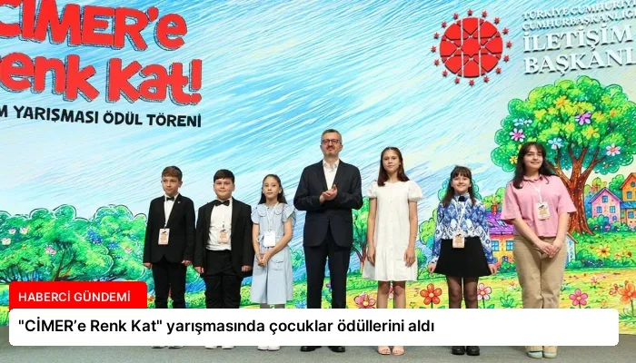 “CİMER’e Renk Kat” yarışmasında çocuklar ödüllerini aldı