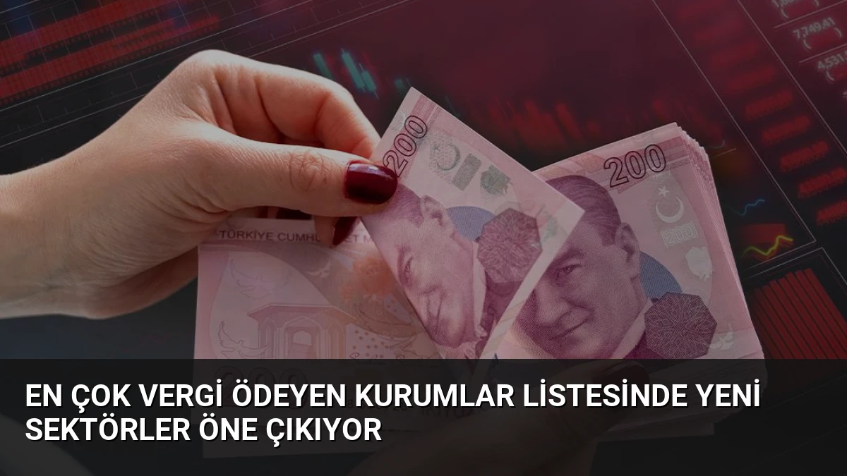 En Çok Vergi Ödeyen Kurumlar Listesinde Yeni Sektörler Öne Çıkıyor