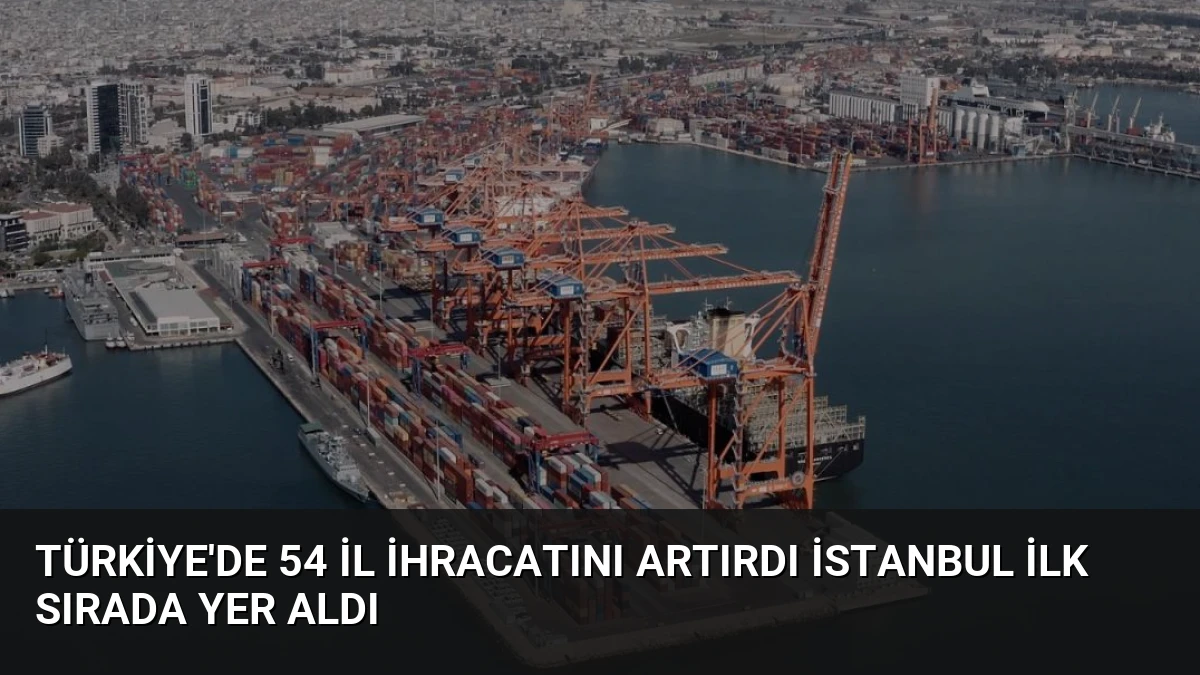 Türkiye’de 54 il ihracatını artırdı İstanbul ilk sırada yer aldı