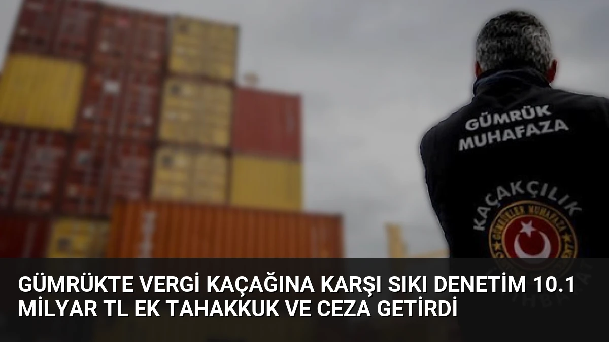 Gümrükte Vergi Kaçağına Karşı Sıkı Denetim 10.1 Milyar TL Ek Tahakkuk ve Ceza Getirdi
