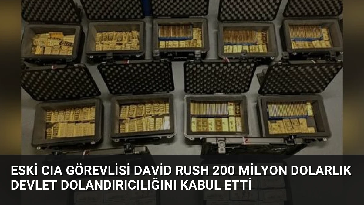 Eski CIA Görevlisi David Rush 200 Milyon Dolarlık Devlet Dolandırıcılığını Kabul Etti