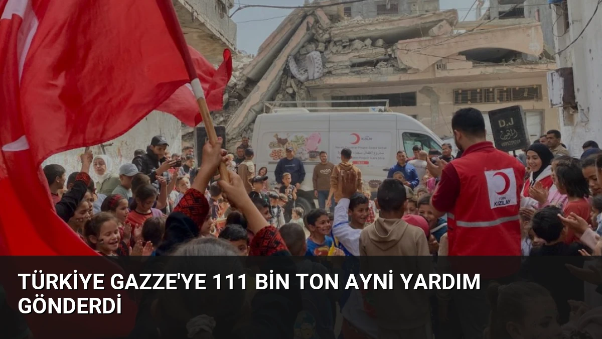 Türkiye Gazze’ye 111 Bin Ton Ayni Yardım Gönderdi